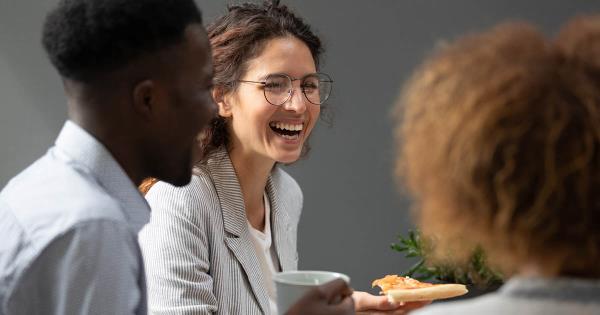 happy employees in meeting